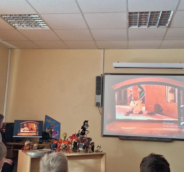 8.februārī skolēni iepazinās ar A. Burova lellēm un animācijas filmām.